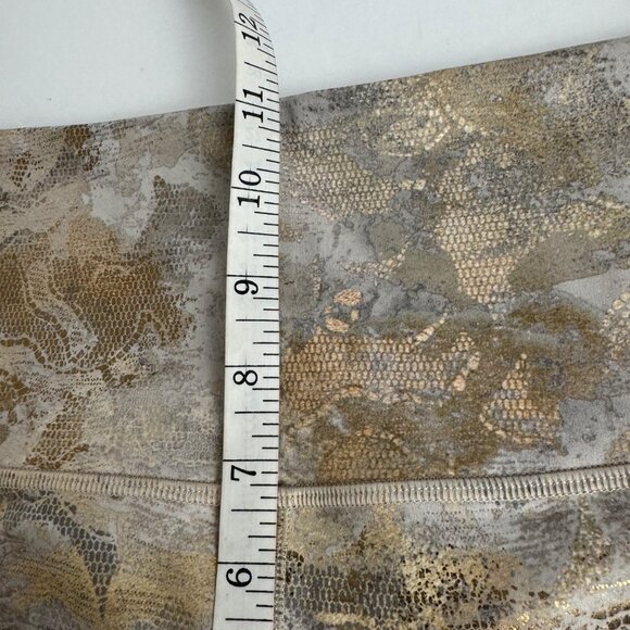 Athleta Elation Gilded Tight Leggings Gold Metallic Size XS Activewear High Rise - Picture 8 of 12